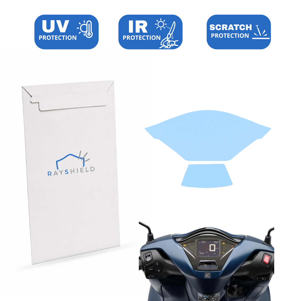 Pellicola cruscotto – Honda SH 125/150/350 (cruscotto digitale)